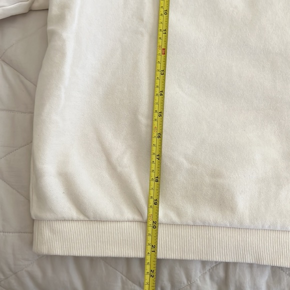 Marine Layer Anytime Sweatshirt Cream with Rainbow Stripes Size Small - Picture 15 of 16